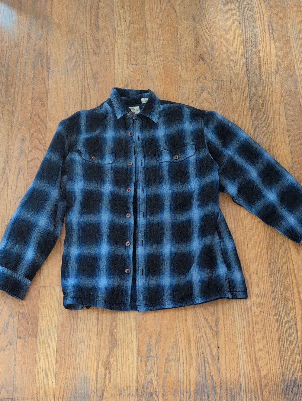 RedHead Black and Blue Plaid Shirt Jacket